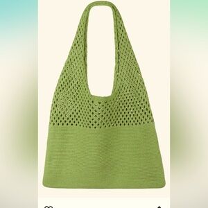 New SUOSDEY Crochet Mesh Beach Tote Bag, Knit Summer Vacation Aesthetic Boho